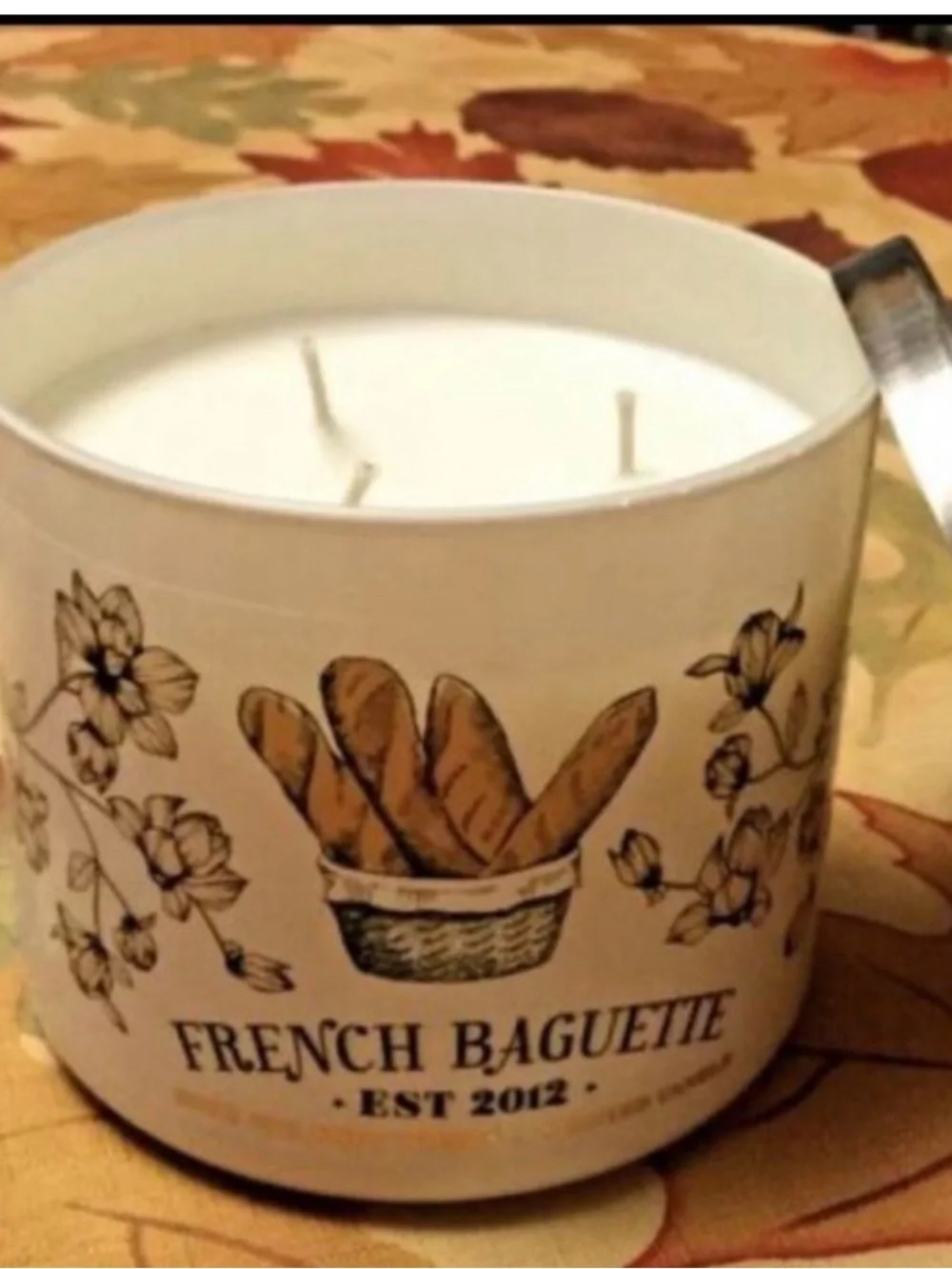 Bath & Body Works Sweet French Baguette Bread Scent 3-Wick Candle 14.5 oz NEW